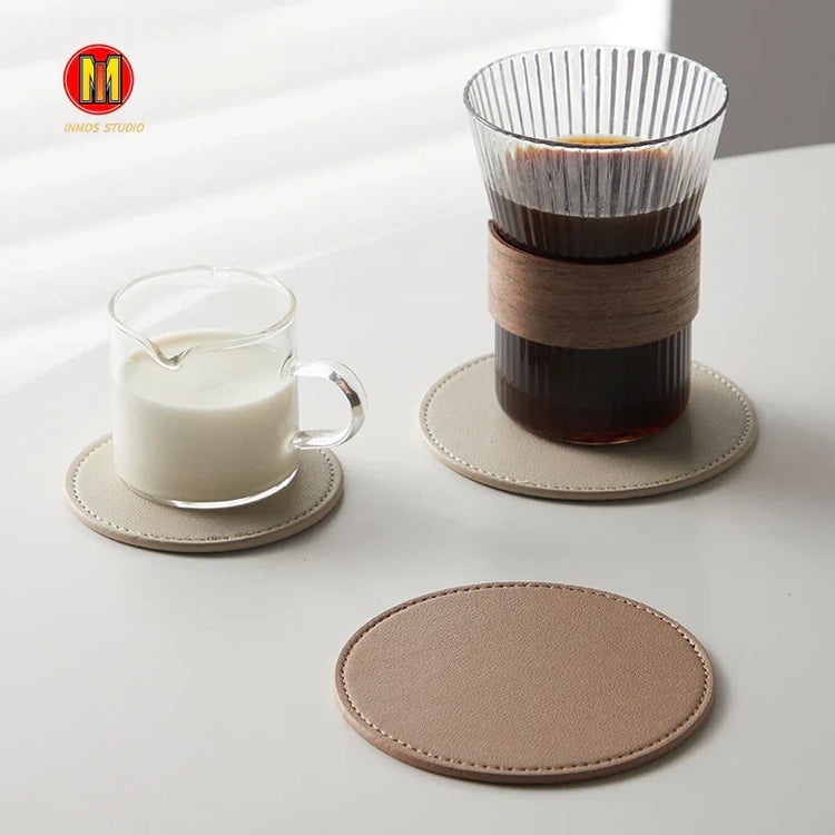 Inmos Customized Leather Coasters