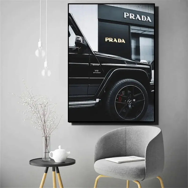 Luxury Car Aesthetic Canvas